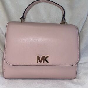 Michael Kors Baby Pink Leather Handbag